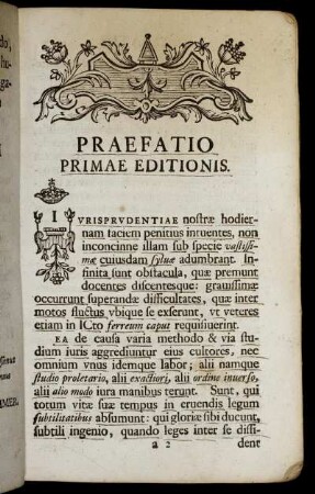 Praefatio Primae Editionis.