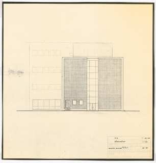 Gartenanlage Pädagogische Akademie Köln: Hochschule: Südansicht 1:100