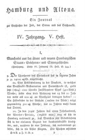 IV. Jahrgang. V. Heft