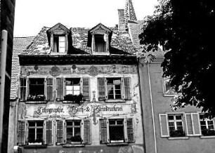 Freiburg: Lithographie, Buch & Steindruck Adolf Kornhas; Münsterplatz nach dem Wochenmarkt