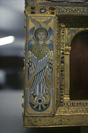 Schrein des heiligen Maurinus — 2. Längsseite (südlich) — Eckpfosten: Seraphin