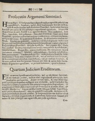 Quartum Judicium Eruditorum.