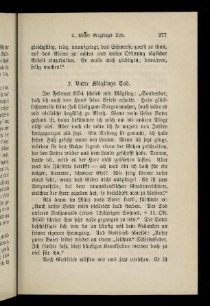 2. Vater Möglings Tod