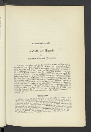 Literaturübersicht