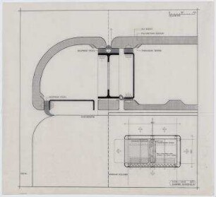 "Misawa Homes Prefabricated Housing International Design Competition 70", Mobilhaus (nicht realisiert), 4. Preis – Energiekern: Grundriss, Schnitt. Misawa/Japan