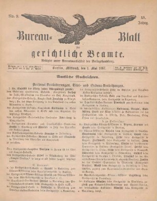 Nr. 9, 1. Mai 1867