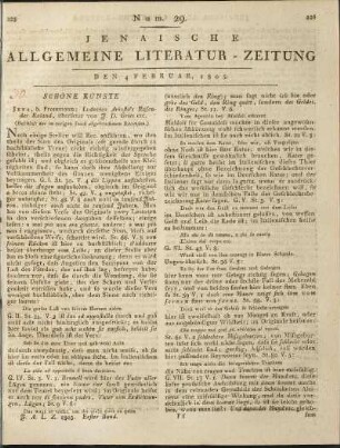 Num. 29. Den 4. Februar 1805