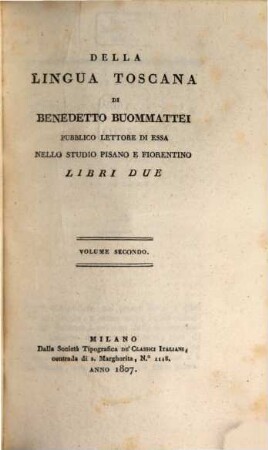 Della lingua Toscana, 2