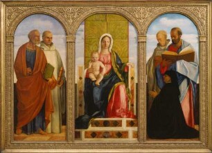 Altarbild mit Madonna, Stifter und Heiligen