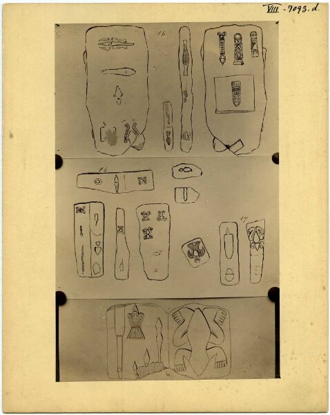 Traçage de dessins sur des objets en pierre