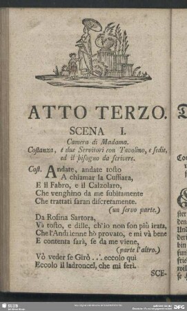 Atto Terzo / Dritte Abhandlung