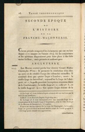 Seconde Époque