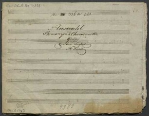 6 Songs, V, guit - BSB Mus.Schott.Ha 4198-9 : [title page:] N|r|n [crossed out: "44"] 336 bis 341. // Auswahl // von // Romanzen & Chansonetten // von // Grisar // mit // Guitar Begleitung // von // A: Foreit