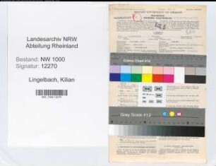Entnazifizierung Kilian Lingelbach, geb. 28.06.1909 (Kaufm.Angest.)