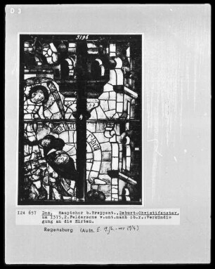 Fenster S IV: Geburt Christi-Fenster: Die Verkündigung an die Hirten