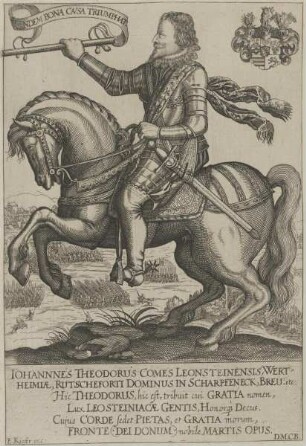 Bildnis von Iohannes Theodorus Comes Leonsteinensis Wertheimiae Rutscheforti