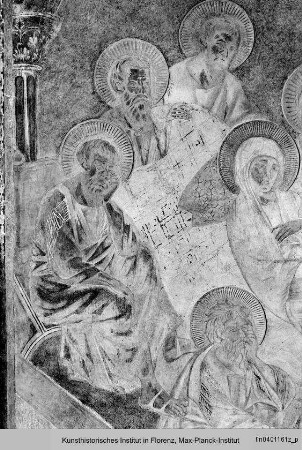 Marienszenen : Die Apostel (als 13. Paulus) am Sterbelager Mariens