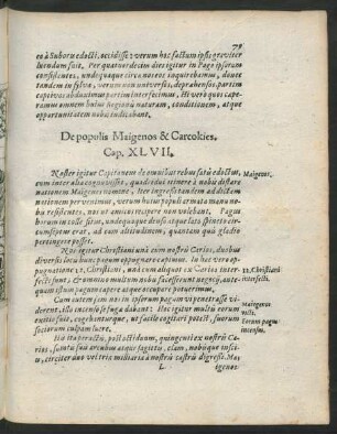 De populis Maigenos & Carcokies. Cap. XLVII.
