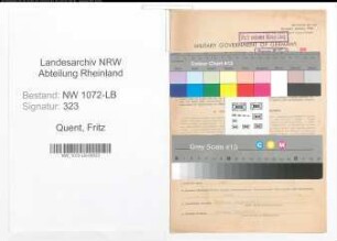 Entnazifizierung Fritz Quent , geb. 19.05.1899 (Landwirt)