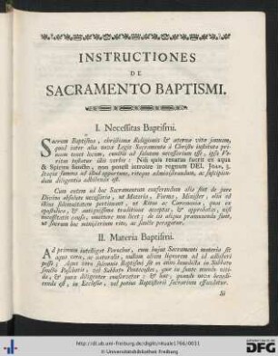 De Sacramento Baptismi.