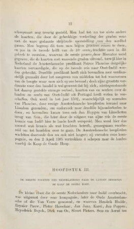 Hoofdstuk III. De eerste tochten der Nederlanders naar de landen beoosten de Kaap de Goede Hoop