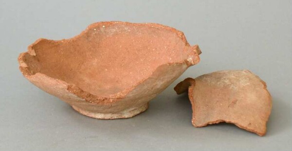 Fragments of a clay vessel