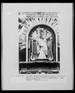 Marienaltar: Madonna