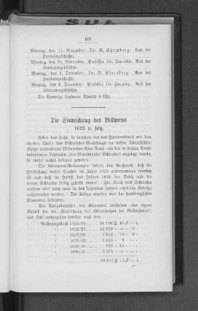 Die Eindeichung des Billhorns 1625 u. folg.