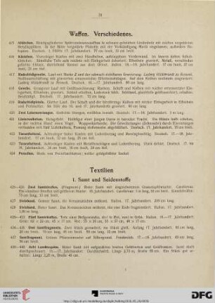 Textilien (Nr. 425-547)