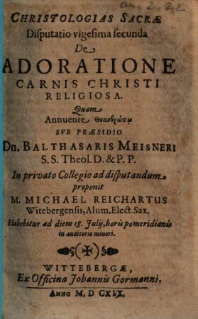 De Adoratione Carnis Christi Religiosa