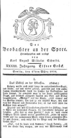 11. Stueck, 17. Maerz 1834