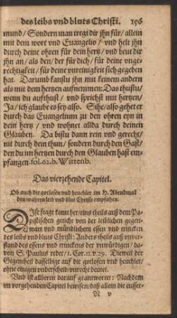 Das vierzehende Capitel.