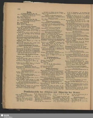 Dienstaltersliste der Offiziere und Fähnriche der Armee