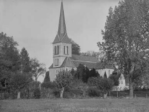 Altenhain bei Leipzig, Ansicht der Dorfkirche von Südwesten