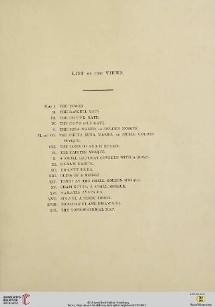 List of the views