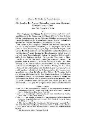 Die Schulen der Provinz Ostpreußen unter dem Oberschulkollegium 1787-1806 : II