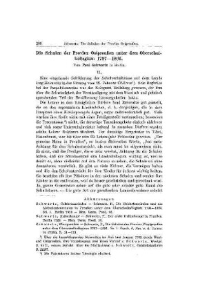 Die Schulen der Provinz Ostpreußen unter dem Oberschulkollegium 1787-1806 : II
