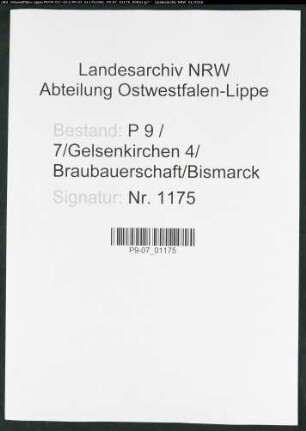 Sterberegister Standesamt Gelsenkirchen 4 Braubauerschaft Bismarck