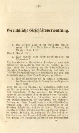 Gerichtliche Geschäftsverwaltung