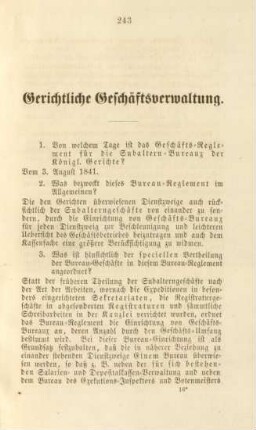 Gerichtliche Geschäftsverwaltung