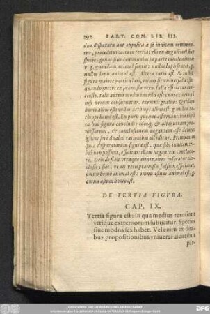 De Tertia Figura. Cap. IX.