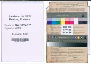 Entnazifizierung Fritz Eumann , geb. 28.11.1900 (Haendler)