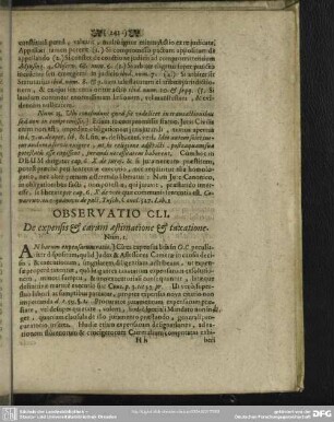 Observatio CLI. De expensis & earum aestimatione & taxatione