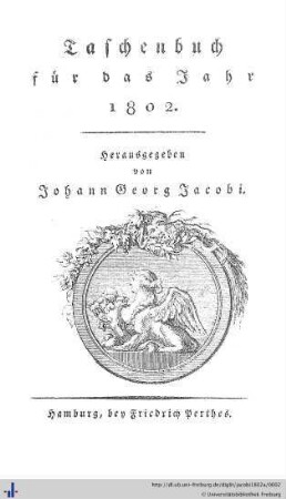6/1802: Taschenbuch: für d. Jahr ...