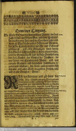 Leichenpredigt : Göttlicher Gnaden-Lohn und Ehren-Kron. Gemeiner Eingang. Textus. Sonderbarer Eingang. Abhandlung