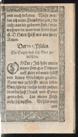 Der 121. Psalm. - Der 130. Psalm.