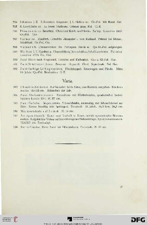 Varia (Nr. 593-598)