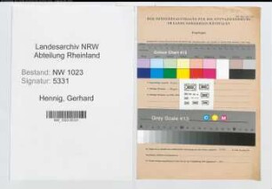 Entnazifizierung Gerhard Hennig , geb. 19.02.1908 (Jurist)