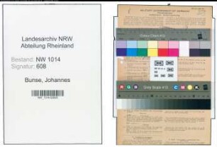 Entnazifizierung Johannes Bunse , geb. 12.08.1895 (Schutzpolizist)