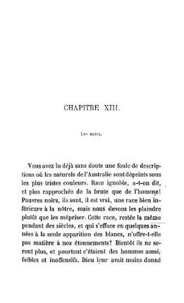 CHAPITRE XIII. - Les noirs